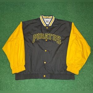 Vintage 90s Pittsburgh Pirates Baseball Lightweight Retro XL Windbreaker Jacket